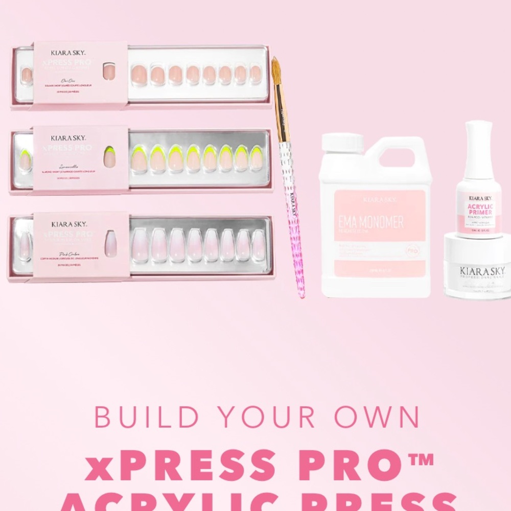 NEW NEVER USED Kiara Sky Xpress acrylic starter kit plus more